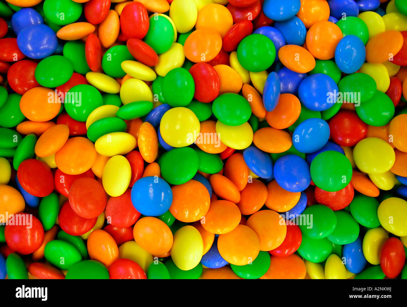 Close-up of colored candies Stock Photo