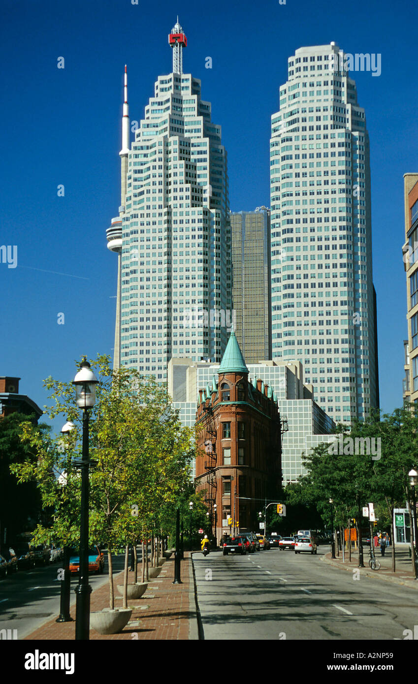 Old building and skycrapers in downtown Toronto Canada Stock Photo - Alamy