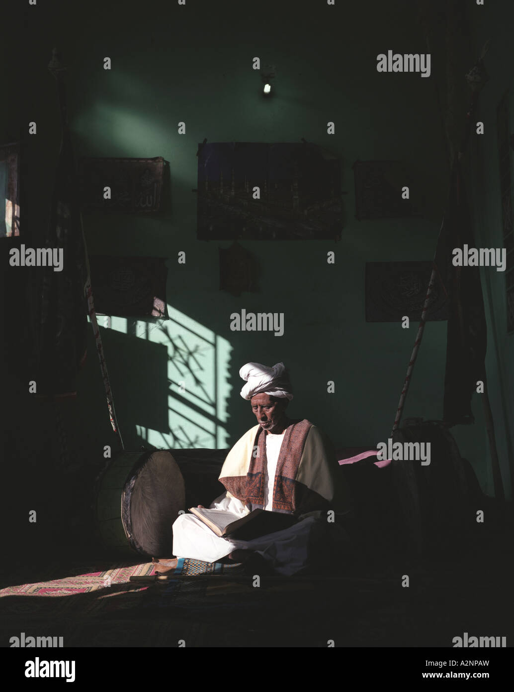 Sufi sheick, Sudan Stock Photo