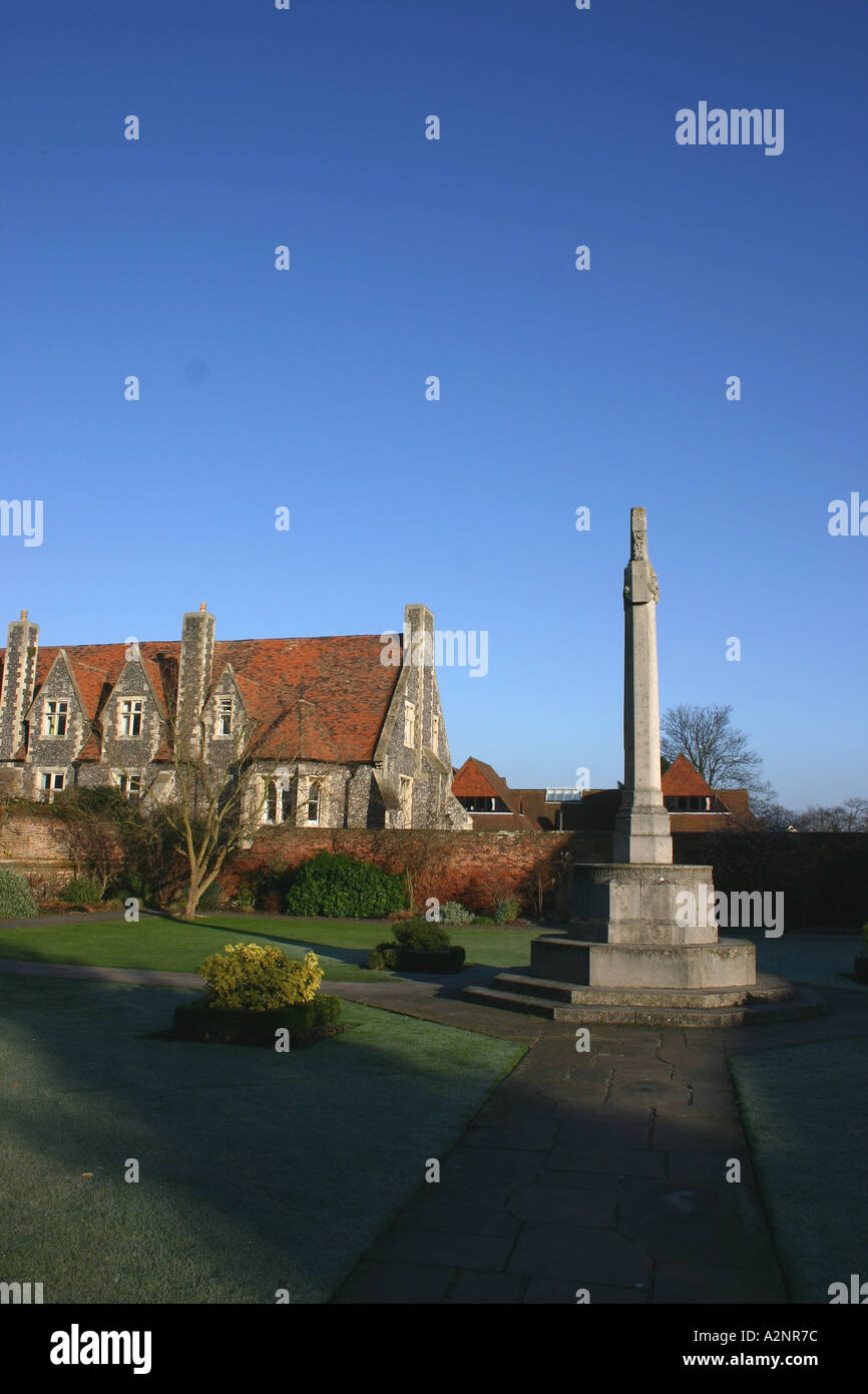 The Chapter House at the back of Canterbury Cathedral Stock Photo