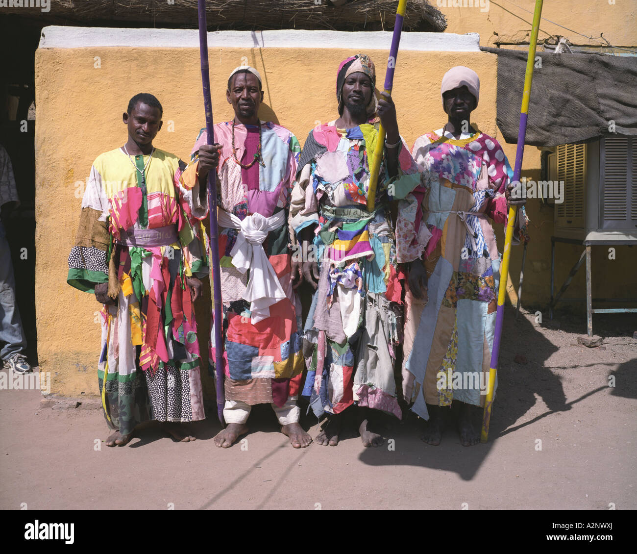 Sufi followers, Sennar, Sudan Stock Photo