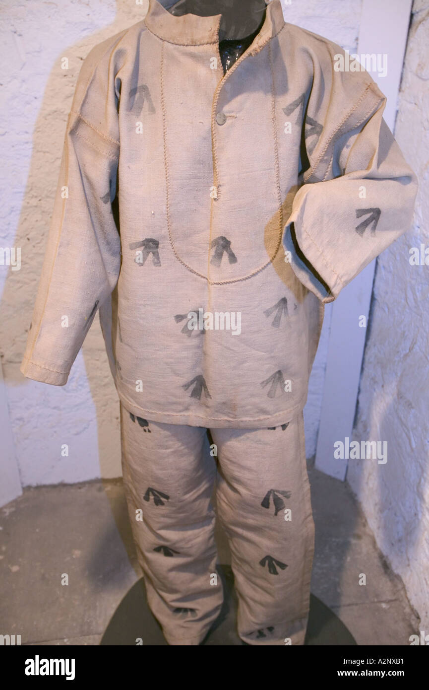 prison uniform in Inveraray prison museum Stock Photo
