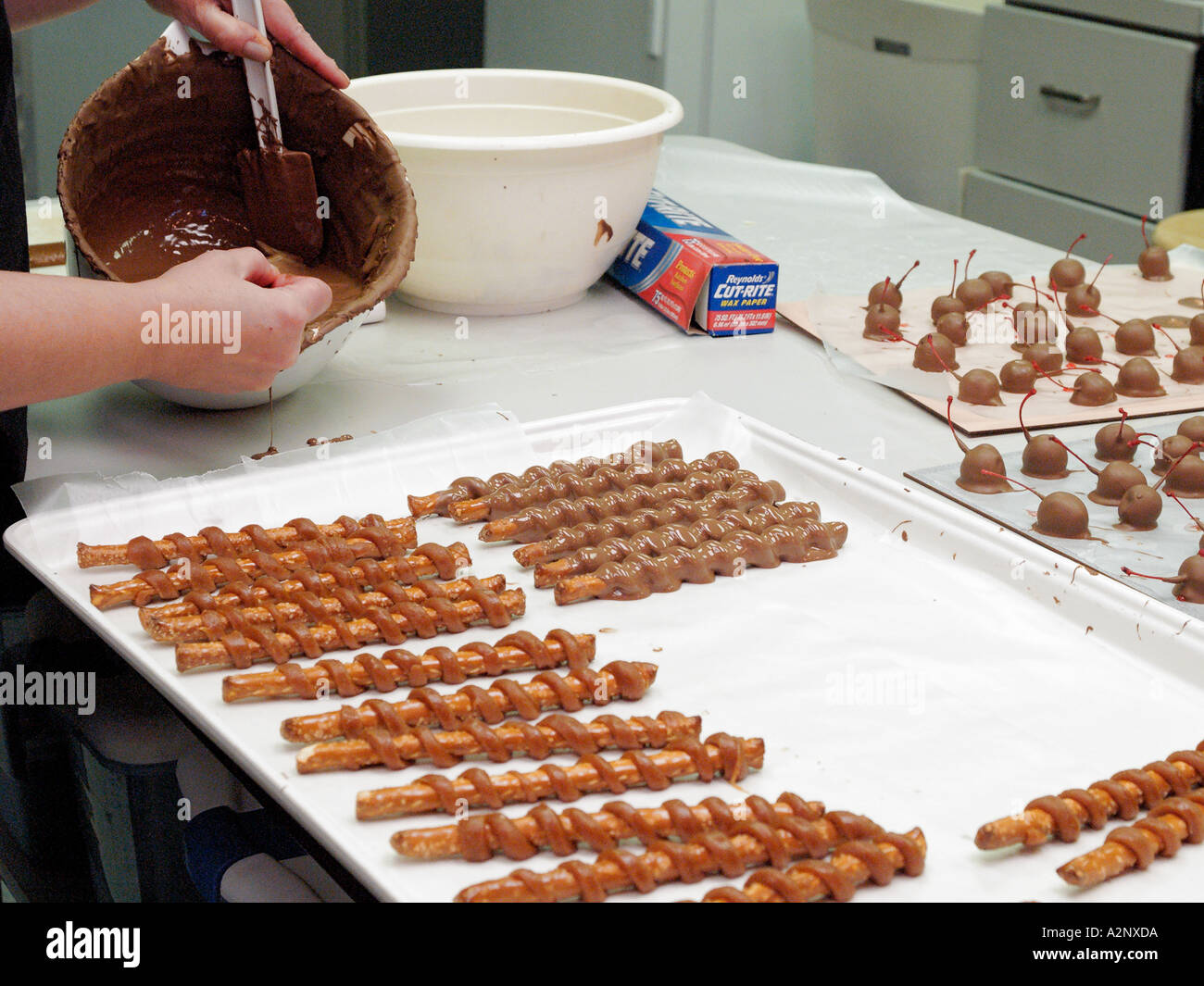 Candy making process hi-res stock photography and images - Alamy