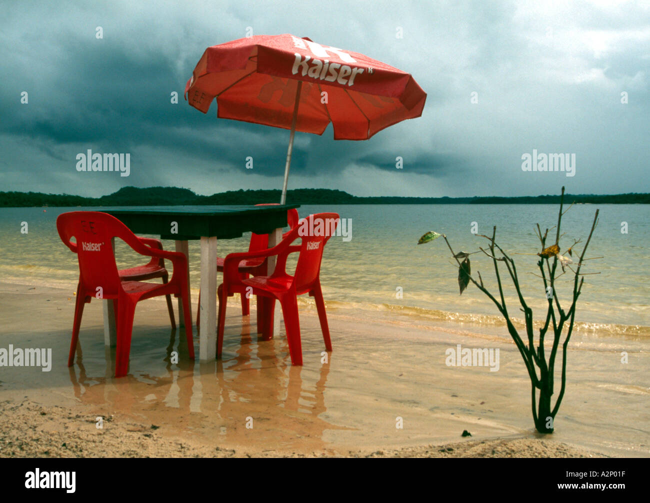 Amazon beach resort Brazil Stock Photo Alamy