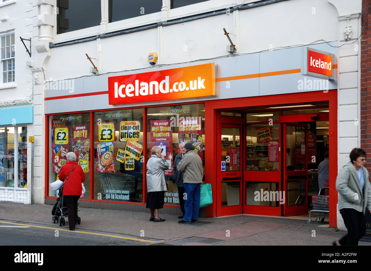 Iceland frozen food store, Evesham, Worcestershire, England, UK Stock