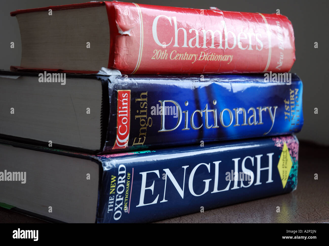 English dictionaries Stock Photo
