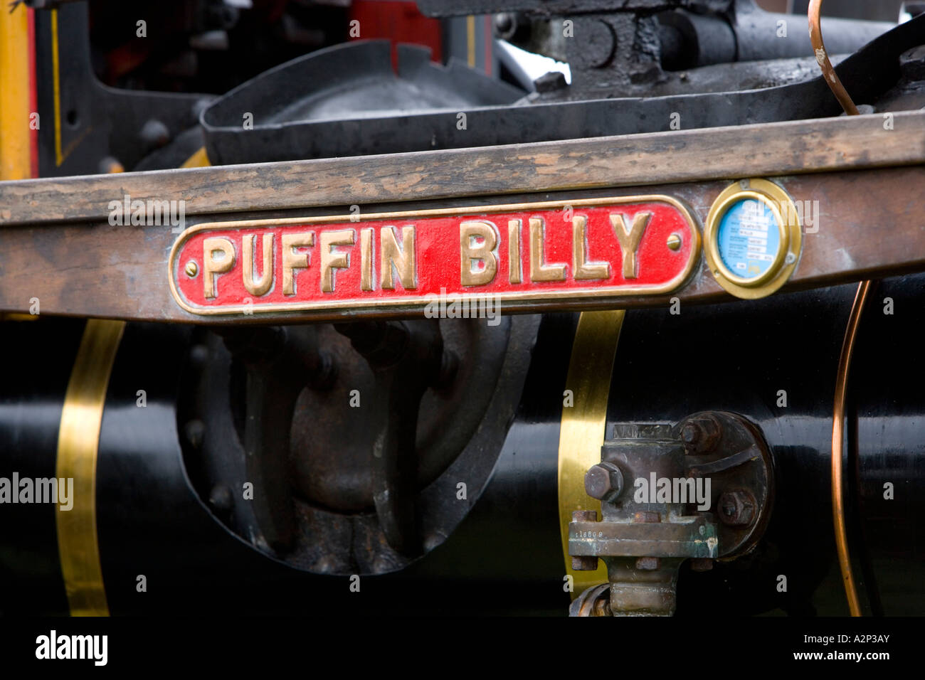 Engine details of a traction engine Stock Photo
