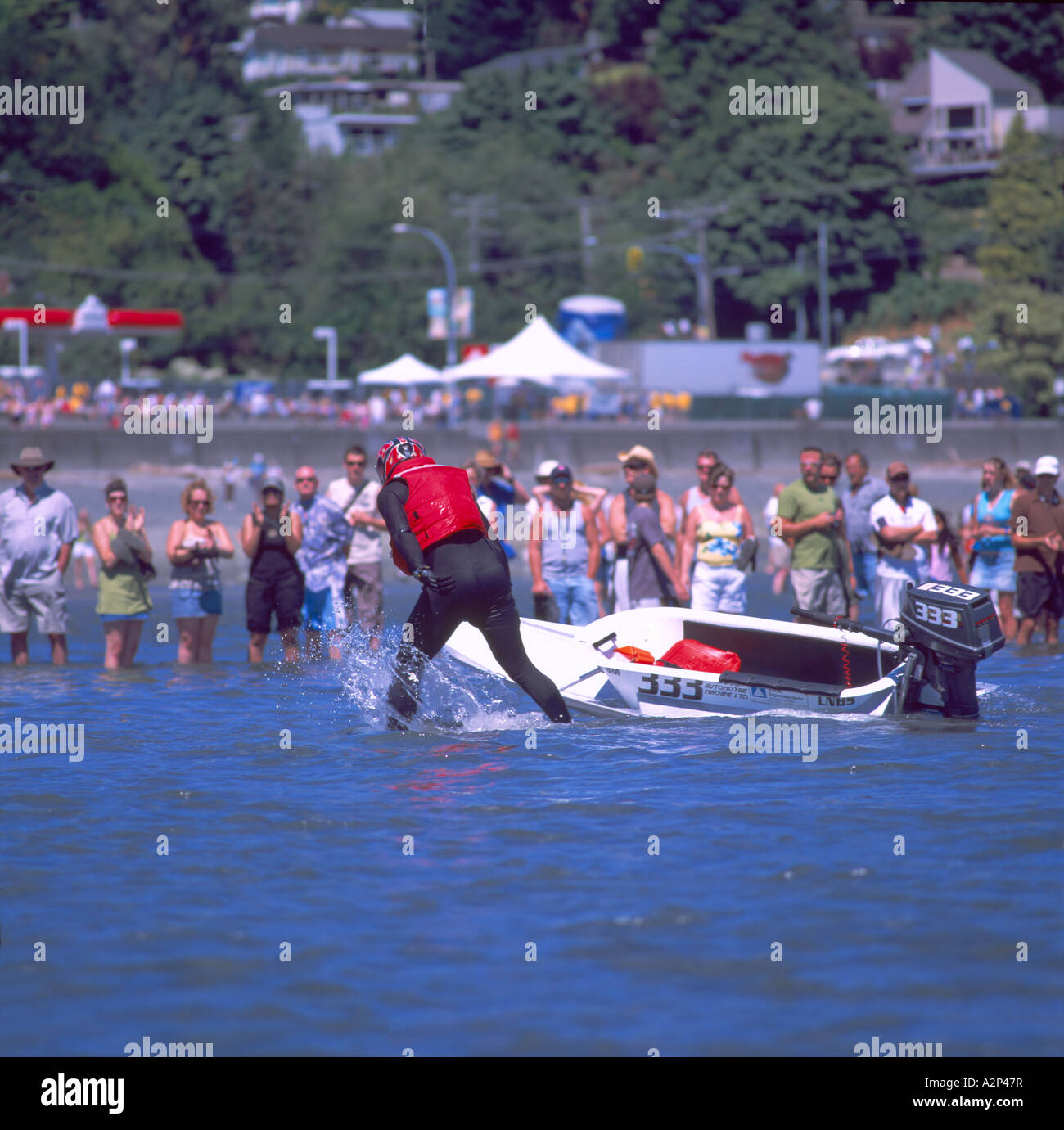 Bathtub Racer at Finish Line at International World Championship