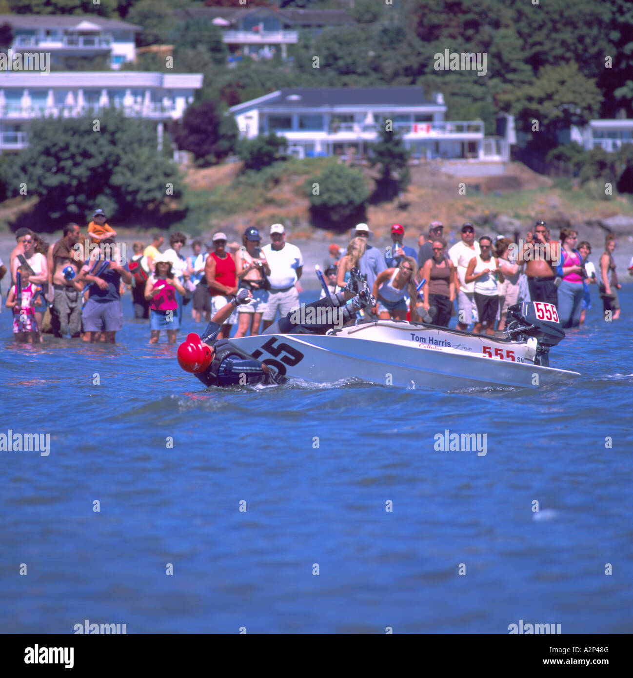 Bathtub Racer at Finish Line at International World Championship