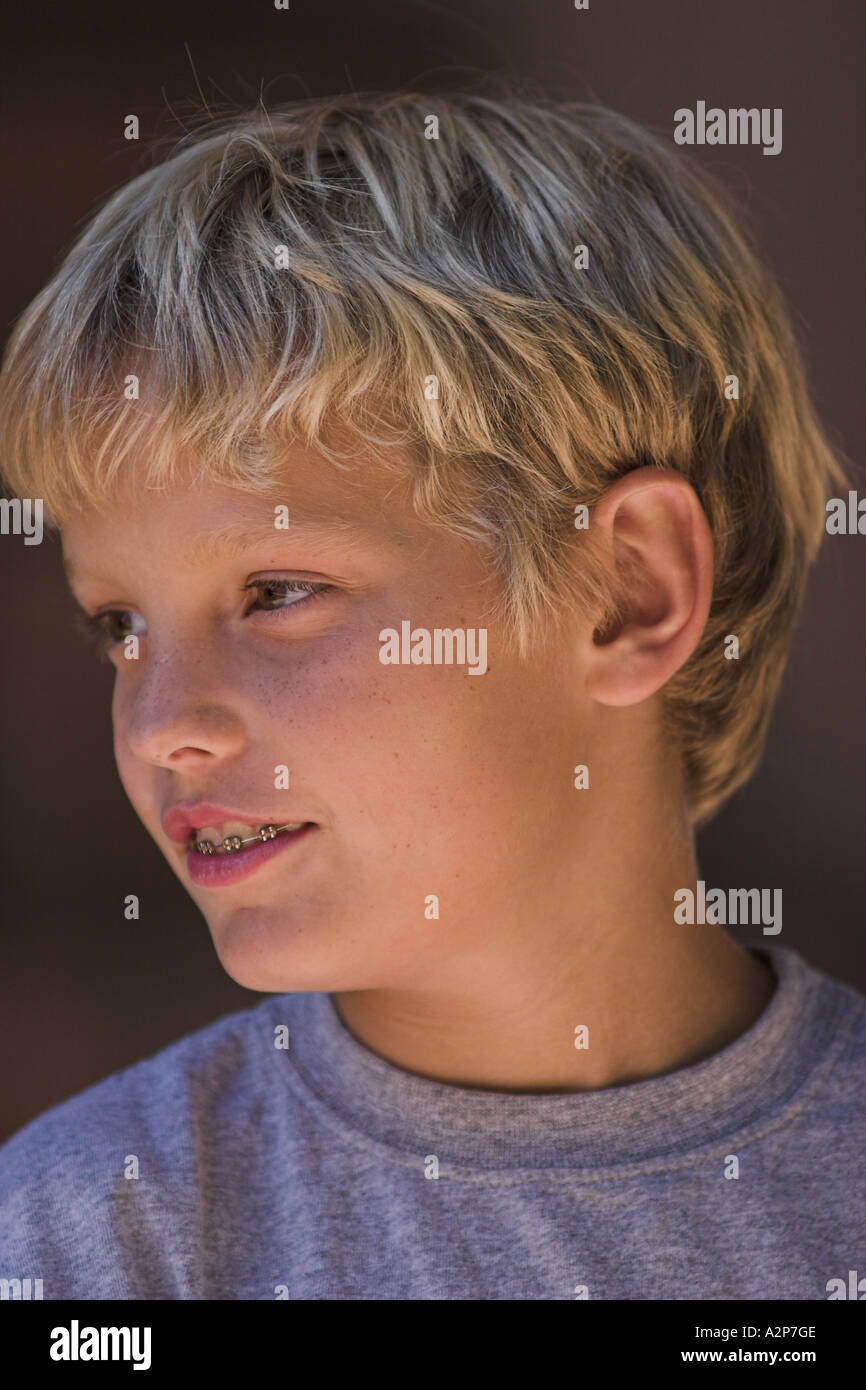 Portrait of a young boy Stock Photo - Alamy