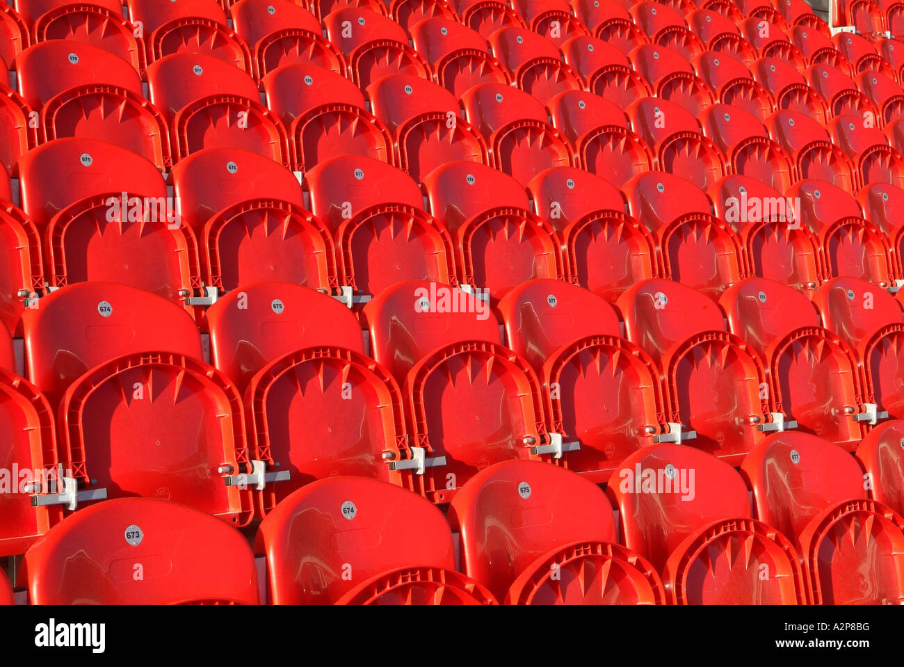 New Stadium Seating, Doncaster, South Yorkshire, Northern England Stock Photo