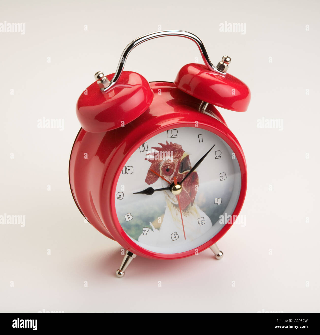 old-style-red-bell-alarm-clock-stock-photo-alamy