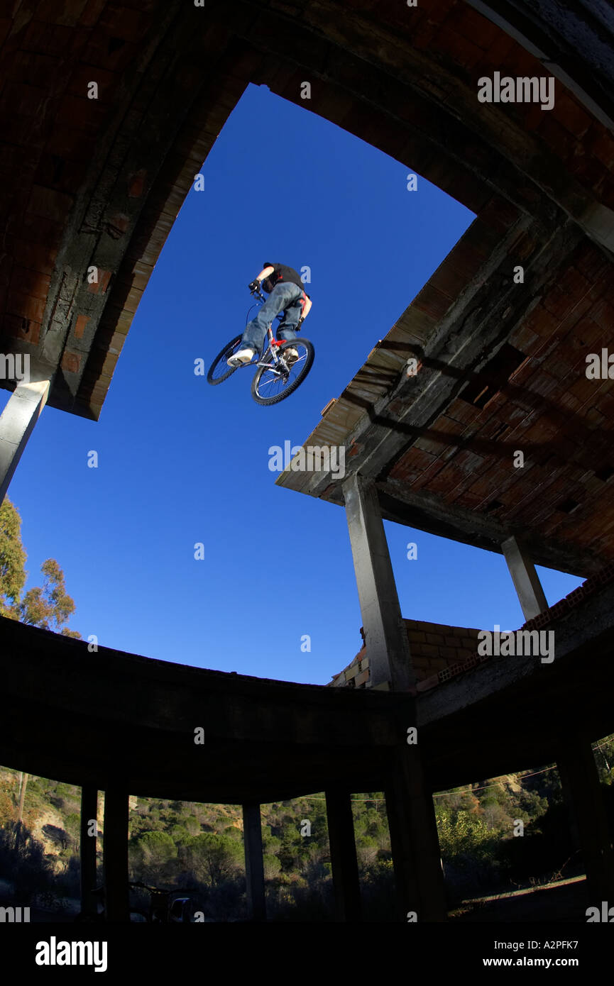 mountain bike trials riding