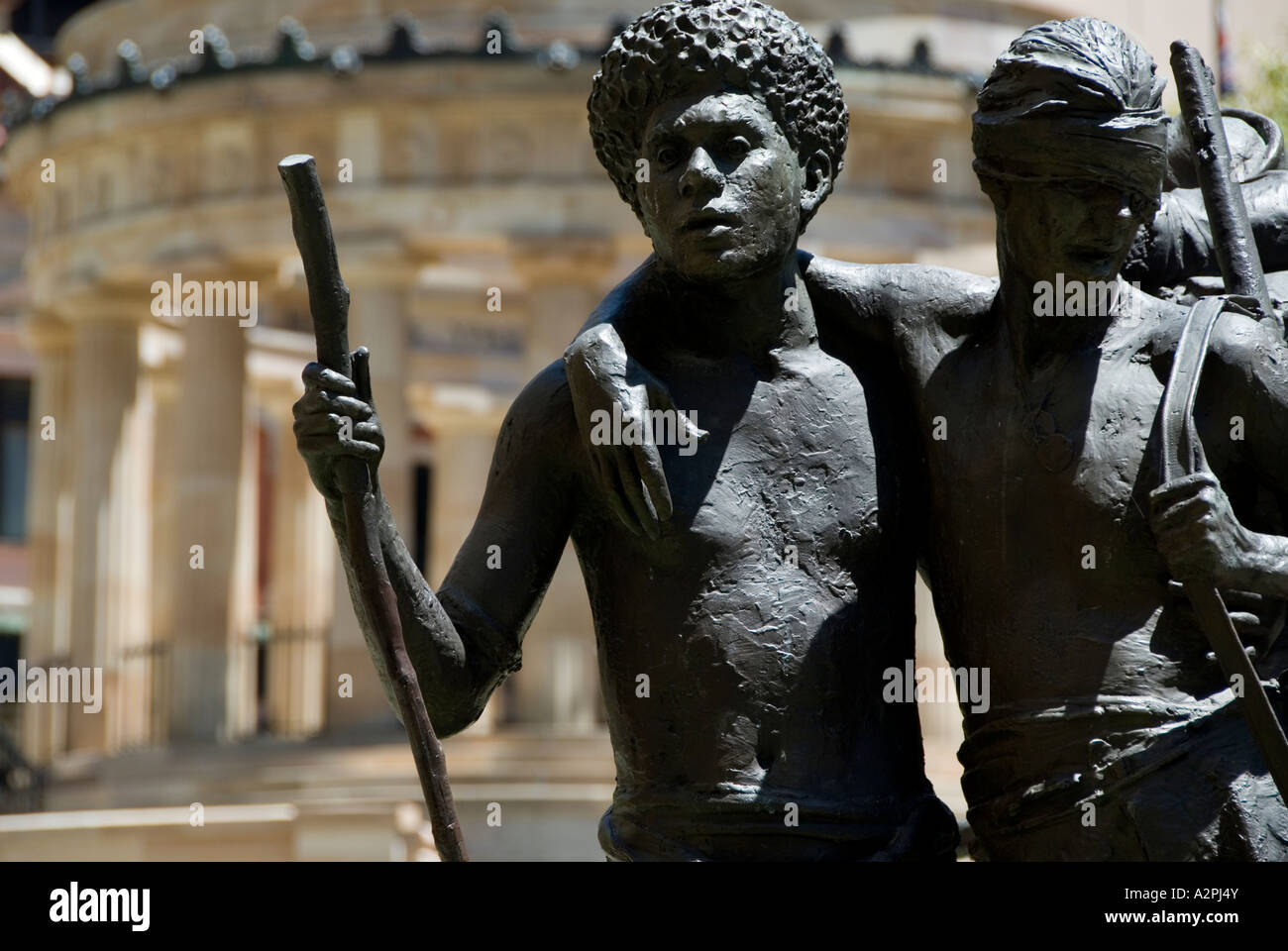 Statue Anzac Square Shrine of Rememberance Brisbane Queensland