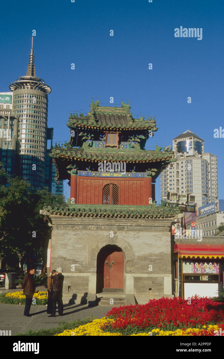 China Beijing old and new architecture Stock Photo Alamy
