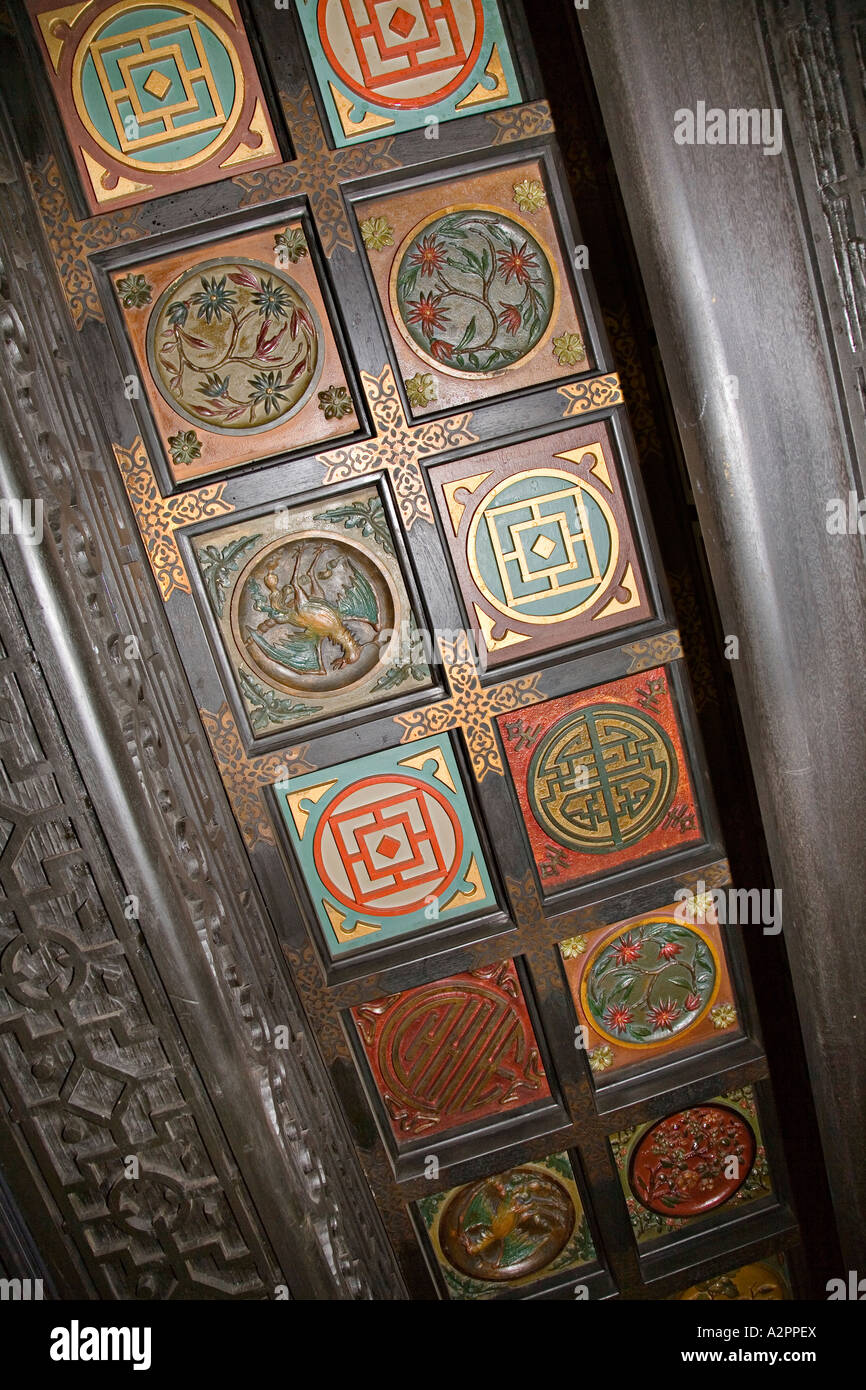 Motif In Ceiling Of The Chinese Room Smith Tower Seattle