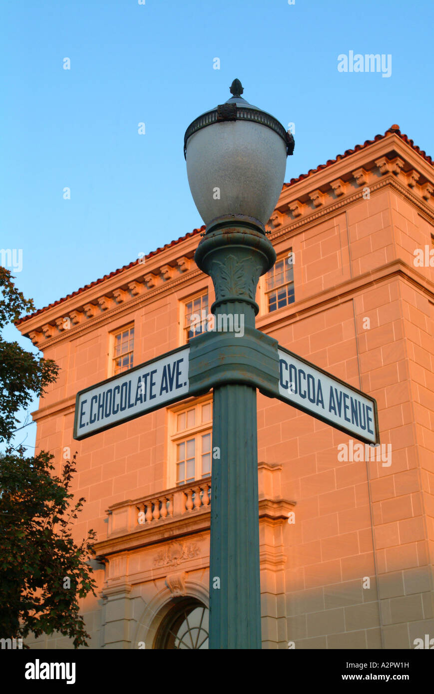 Downtown Hershey has streets named for the city s products such as ...