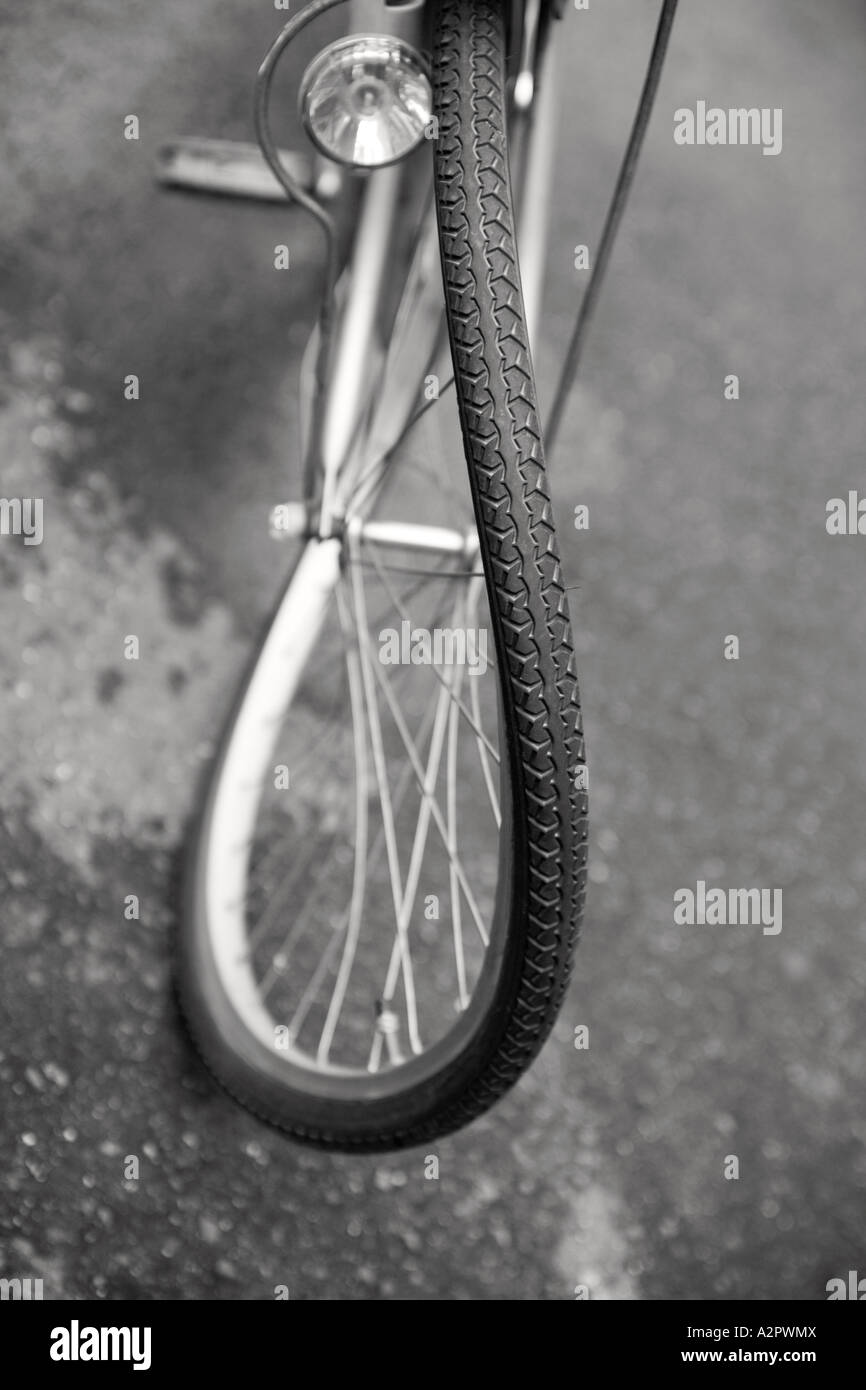 Bicycle with buckled wheel hi res stock photography and images Alamy