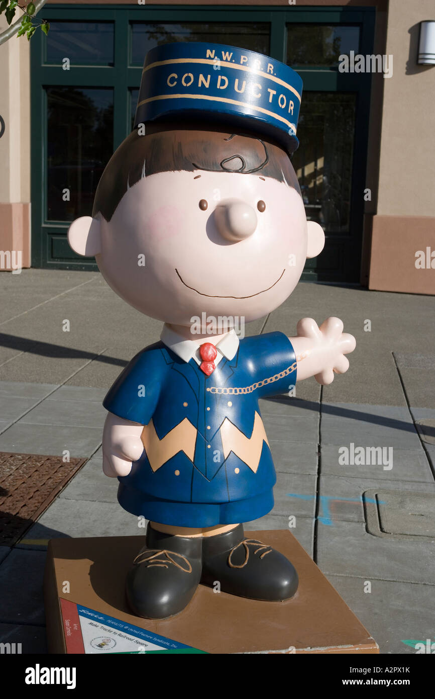 Peanuts Character Railroad Square Santa Rosa California Stock Photo - Alamy