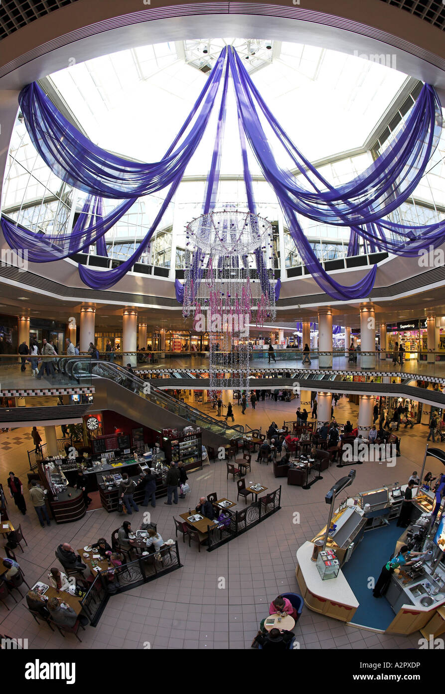 Portrait format image of the Bon Accord Shopping centre in Aberdeen