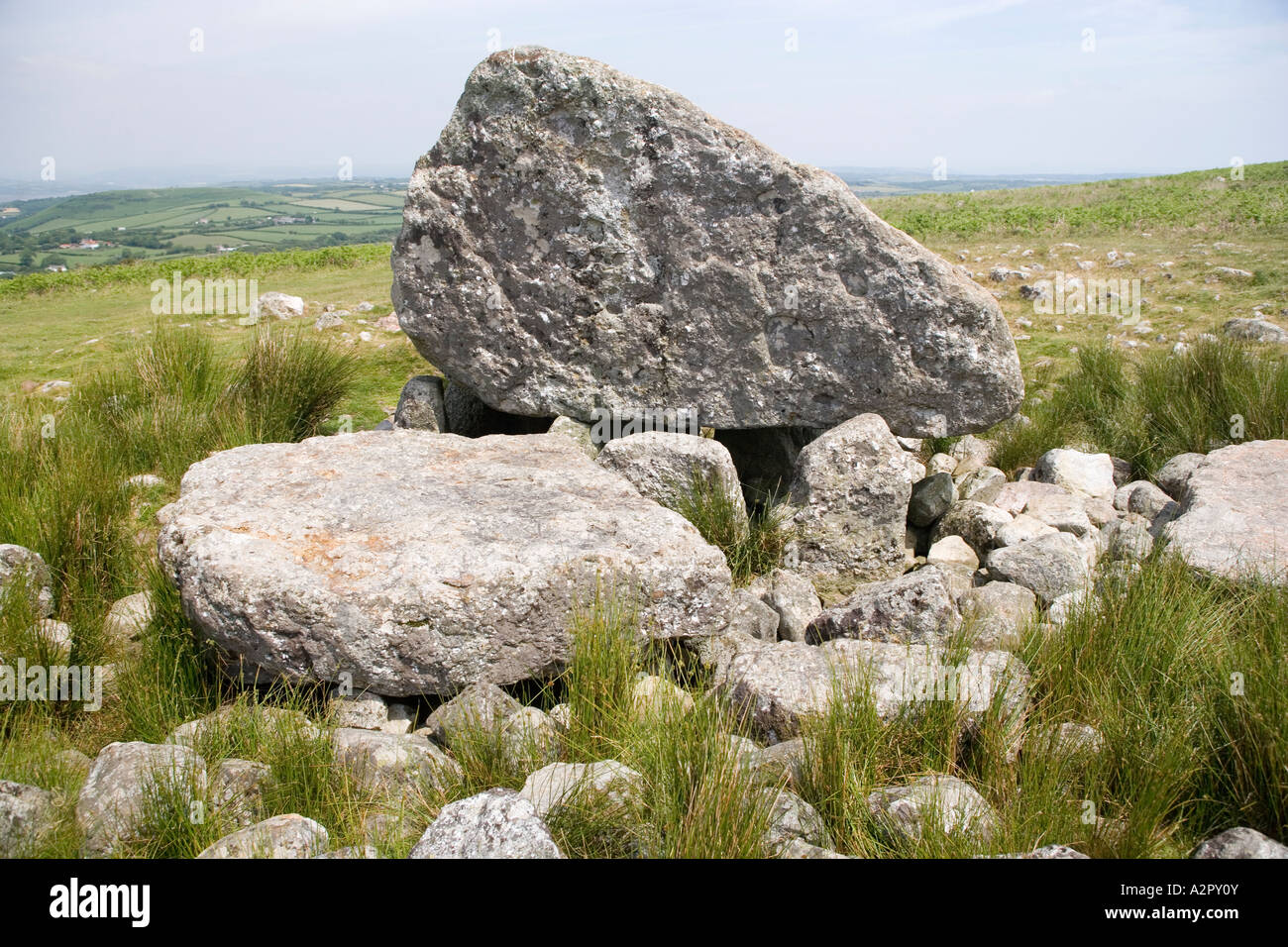 Arthur's Stone Cefyn Bryn The Gower Peninsula South Wales Stock Photo ...