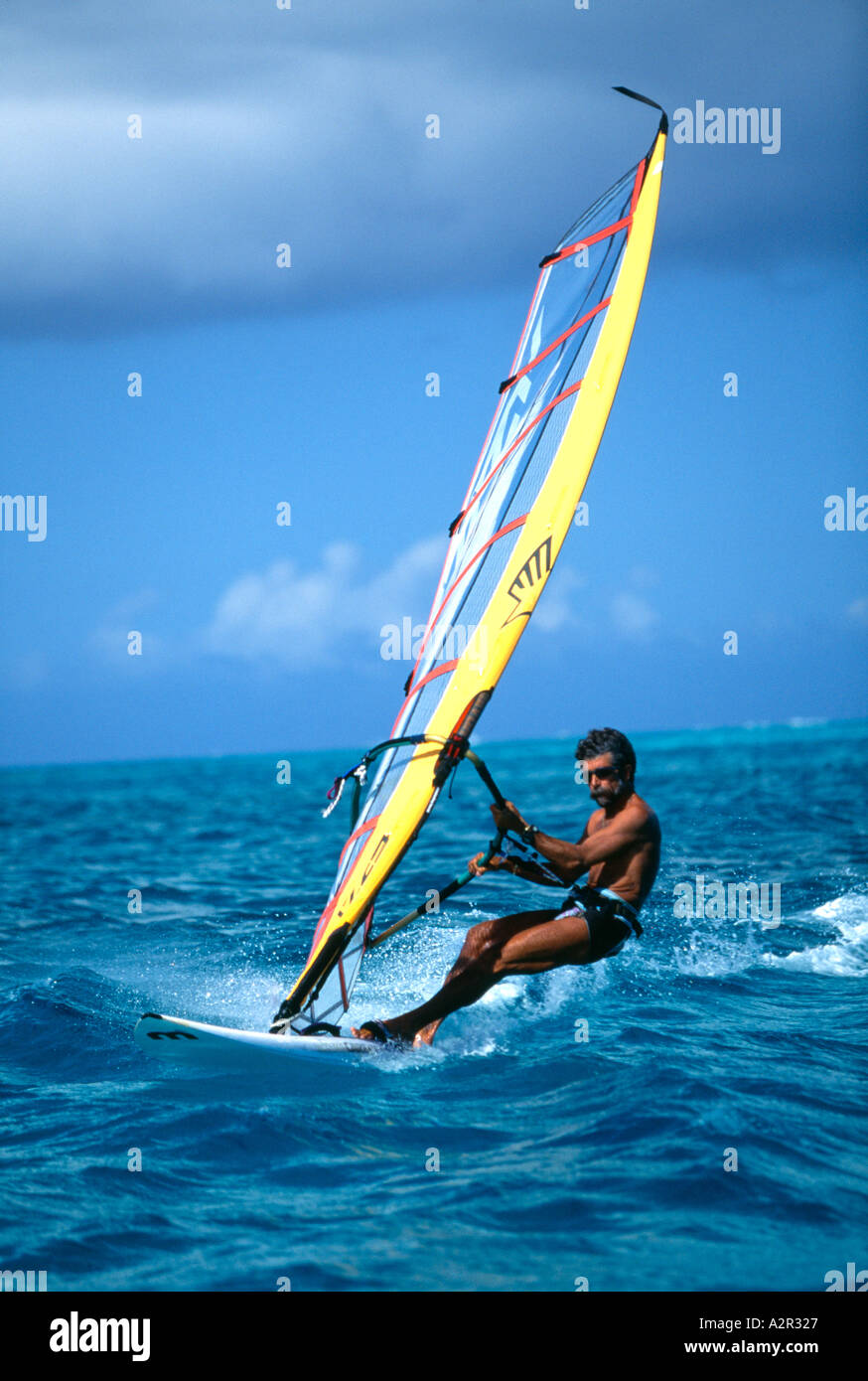 Sailboarding on Grace Bay Provo Turks Caicos Islands Stock Photo Alamy