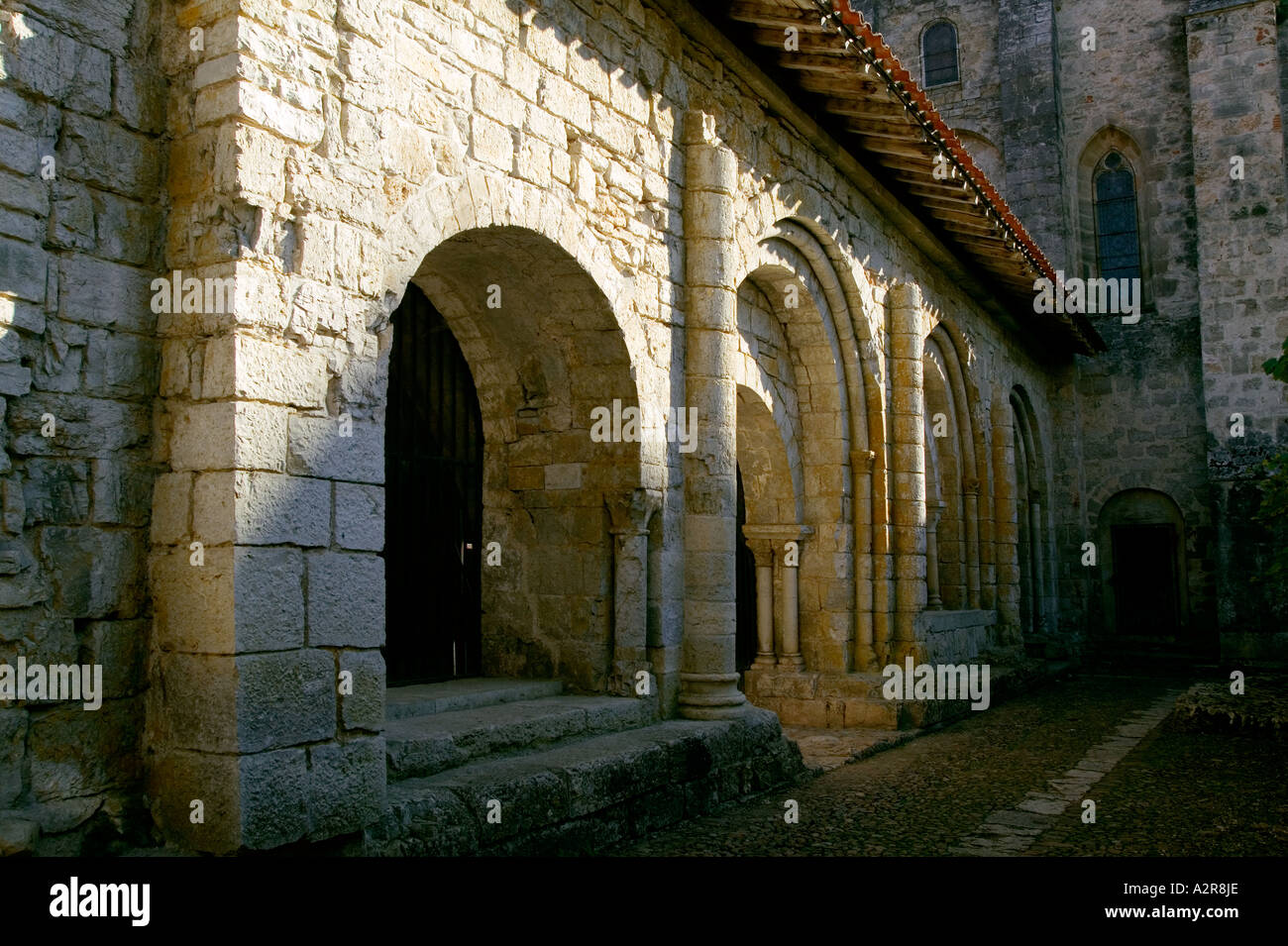 France - Lot  - Old abbey of Marcilhac sur Cele Stock Photo