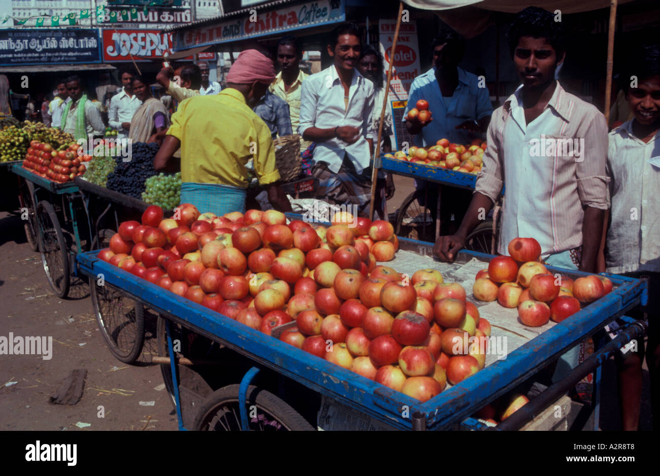 Fruit market Southern India Stock Photo Alamy