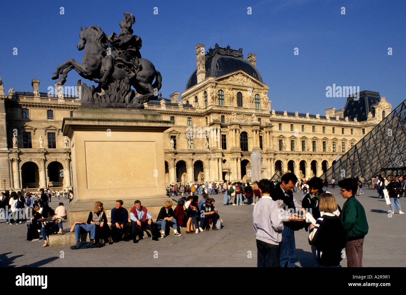 Louvre Museum Paris France French History Art Stock Photo
