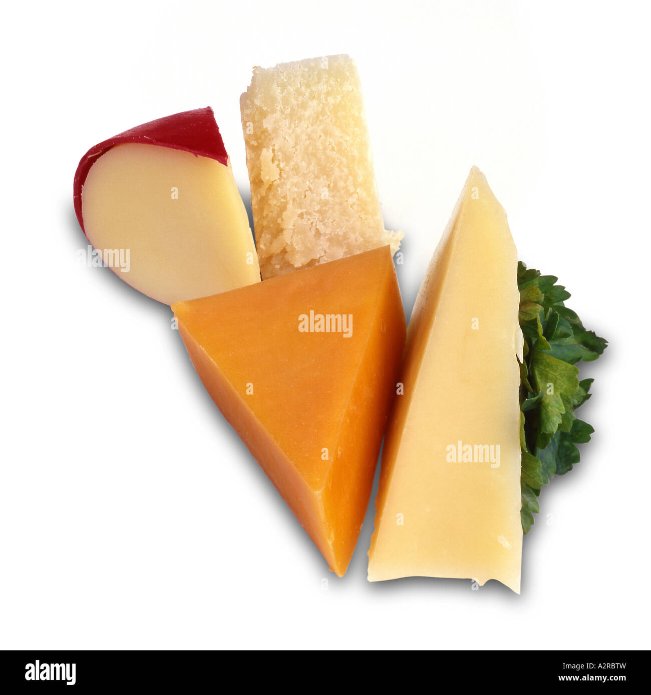 Assortment of cheese Stock Photo