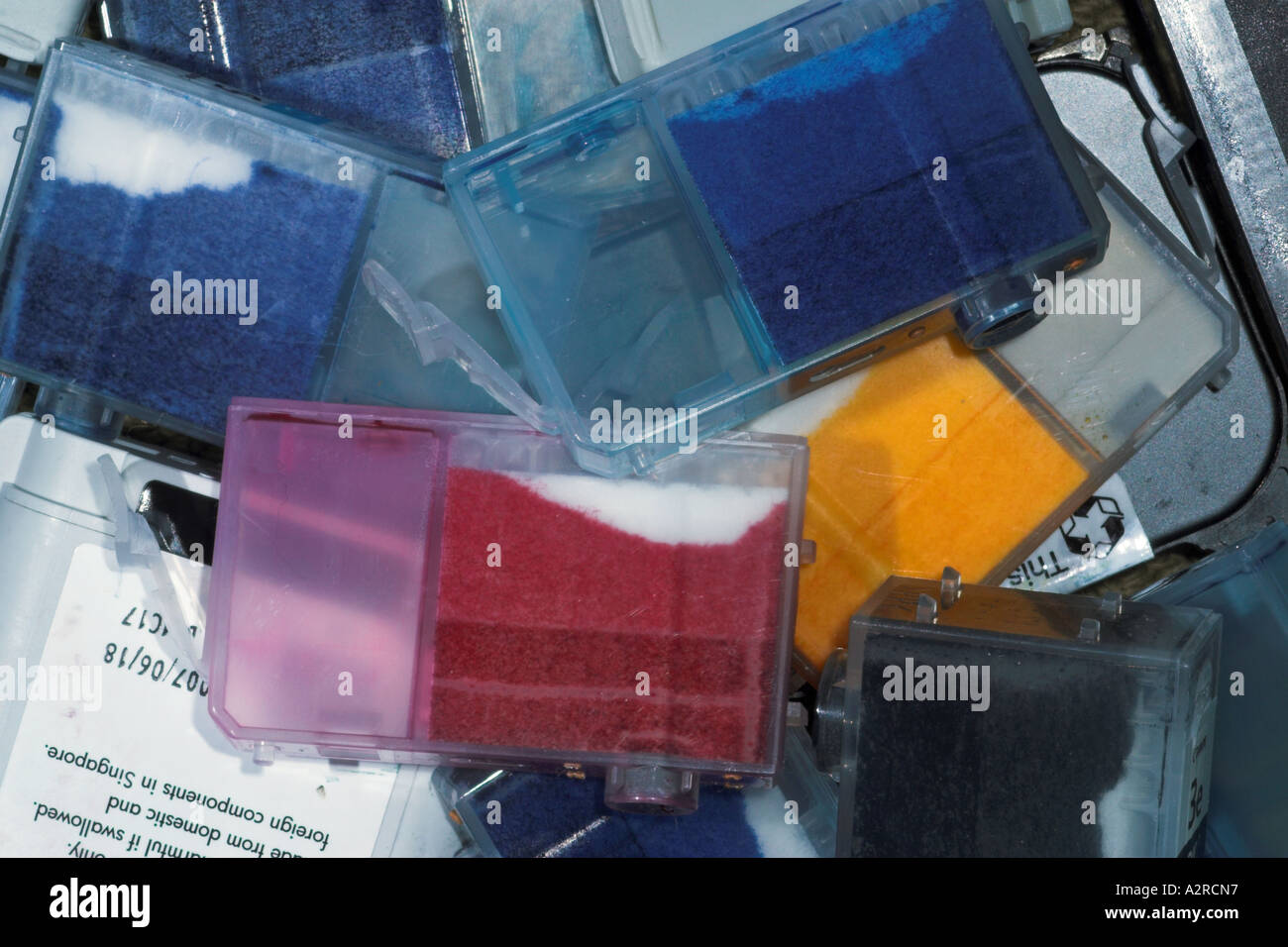 Used Ink A pile of used inkjet printer cartridges Stock Photo - Alamy