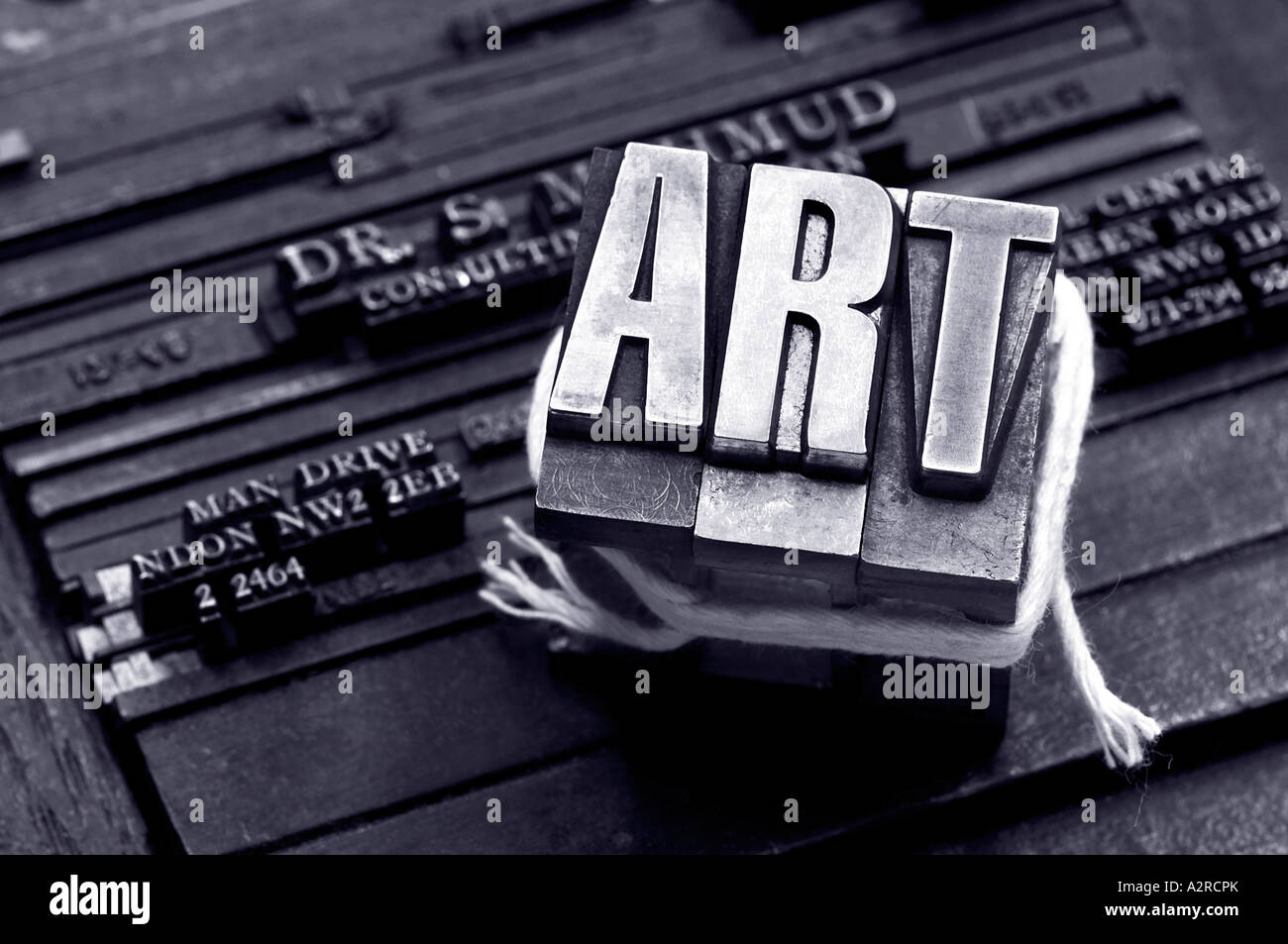 Lead letters on typecase Stock Photo - Alamy