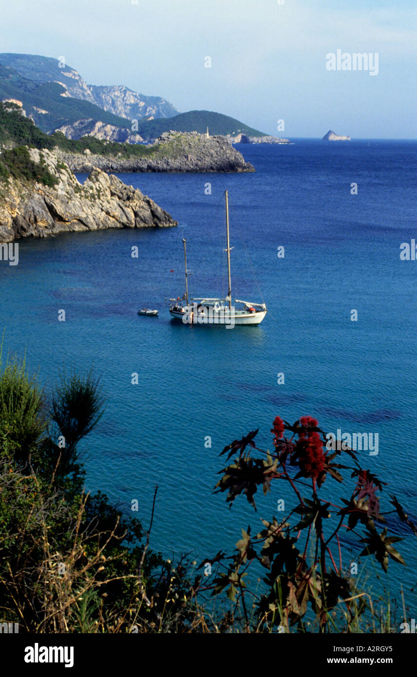 Attica Sterea Greek Greece sea ship yard yacht Stock Photo