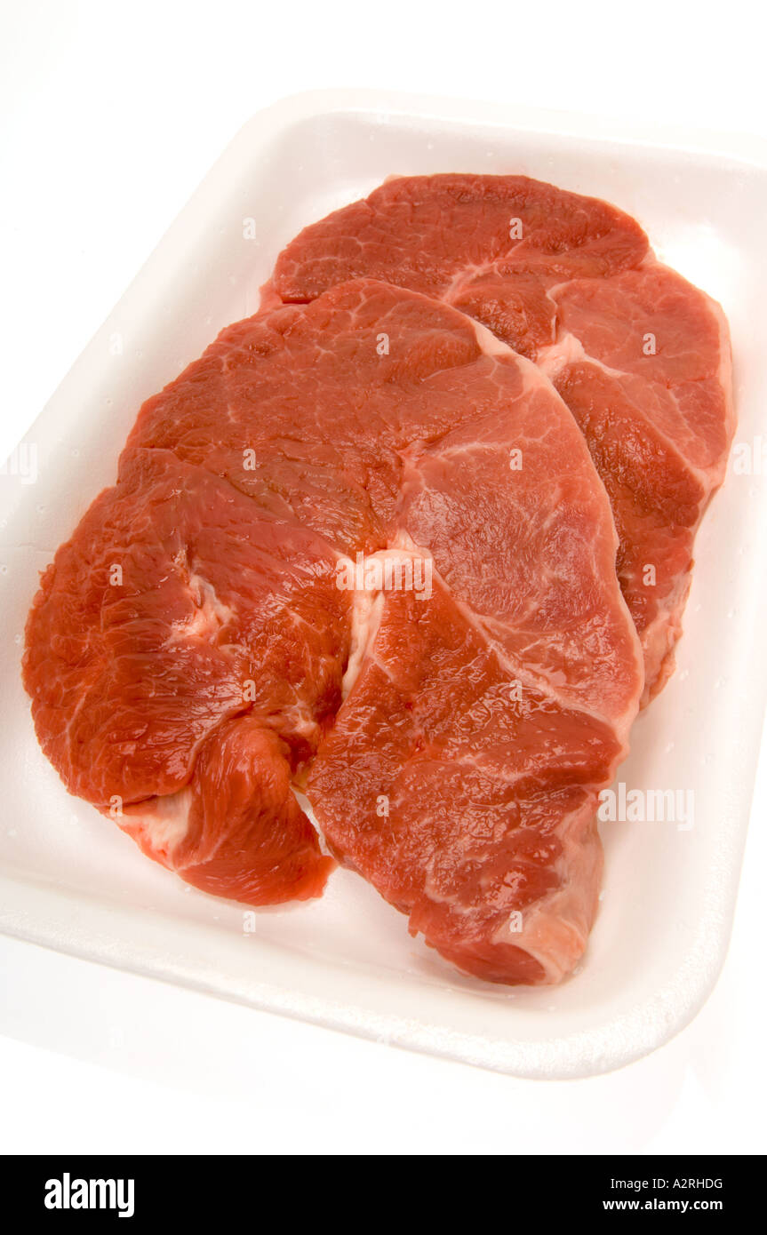 lambs sheep meat fillet filet steak piece of sirloin tenderloin Stock Photo