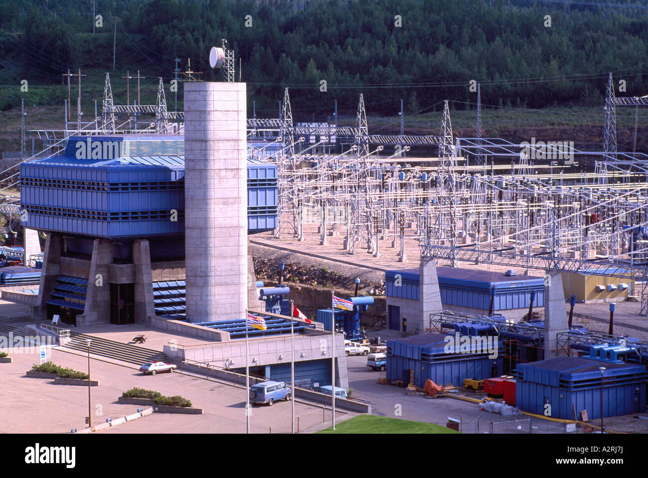 Hydro Electric Power Lines and Station at the WAC Dam on the