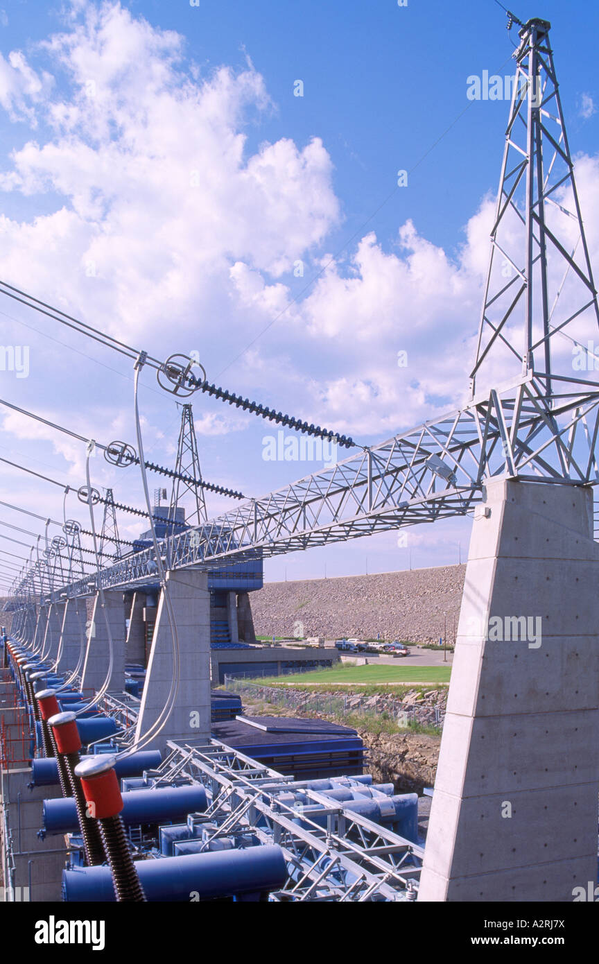 Hydro Electric Power Lines and Station at the WAC Dam on the