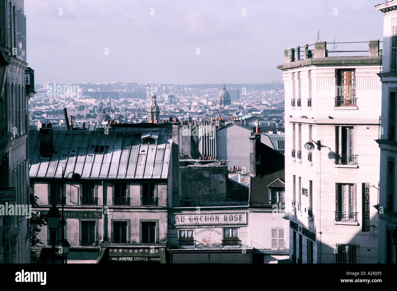 rooftops of montmatre Stock Photo