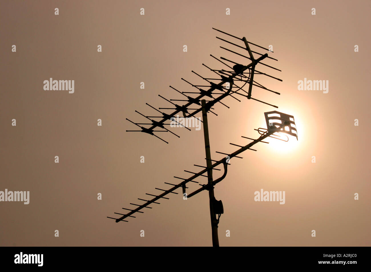 Television ariels Stock Photo