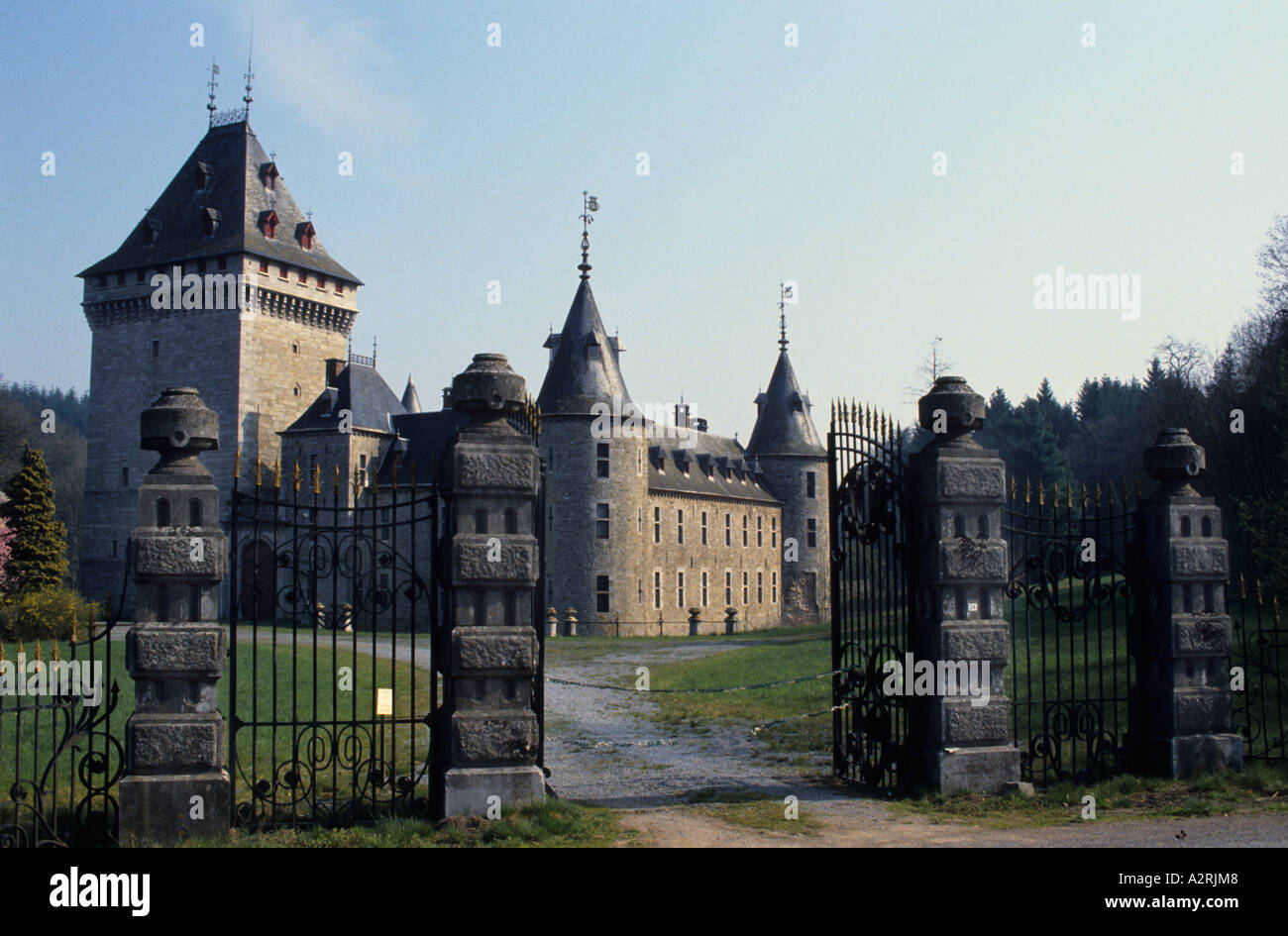 Castle Jannee Belgium Ardenne Ardennes Belgian Stock Photo