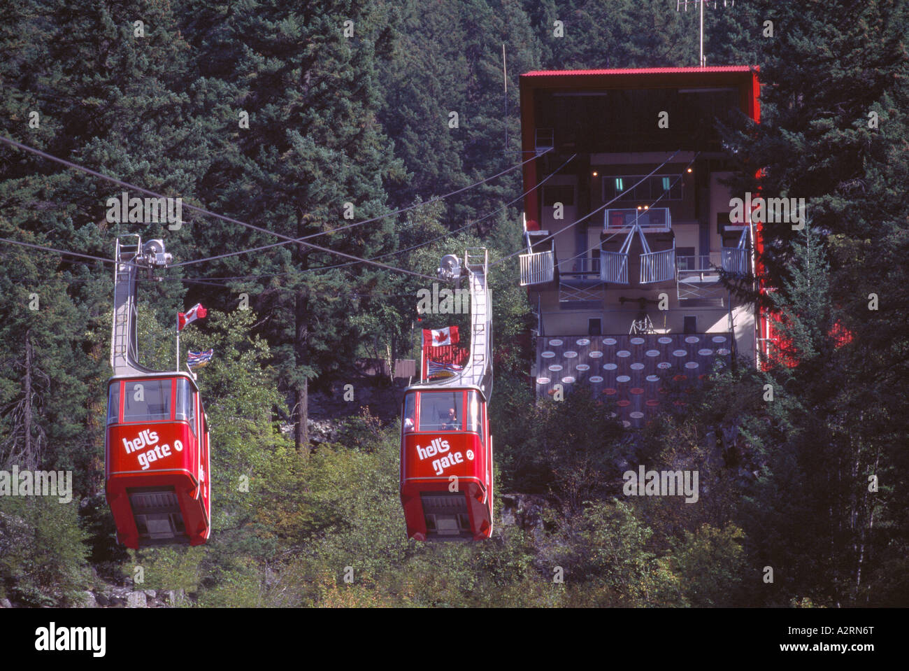 Hell's Gate Airtram / Cable Cars in the Fraser Canyon, BC, British