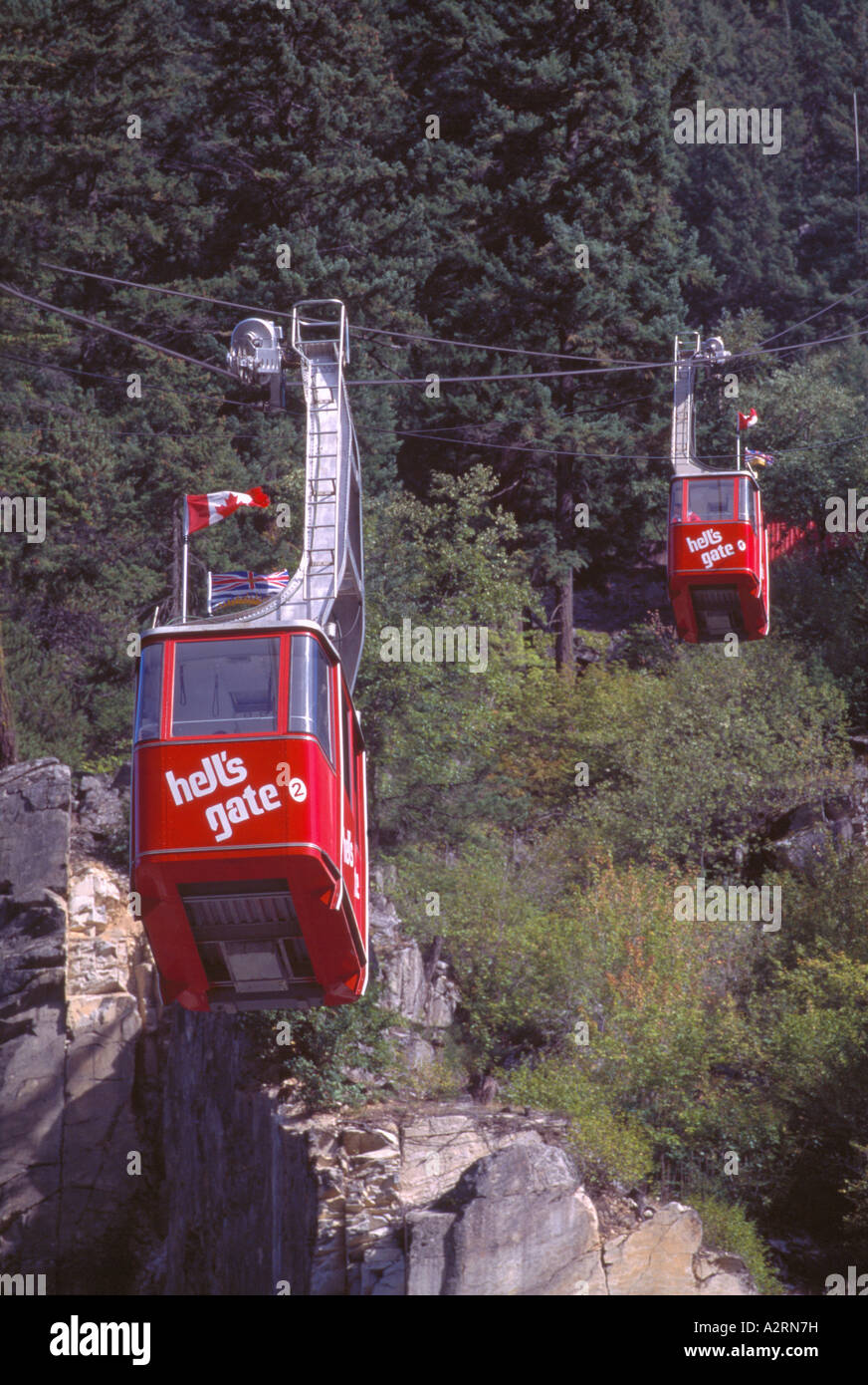 Hell's Gate Airtram / Cable Cars in the Fraser Canyon, BC, British
