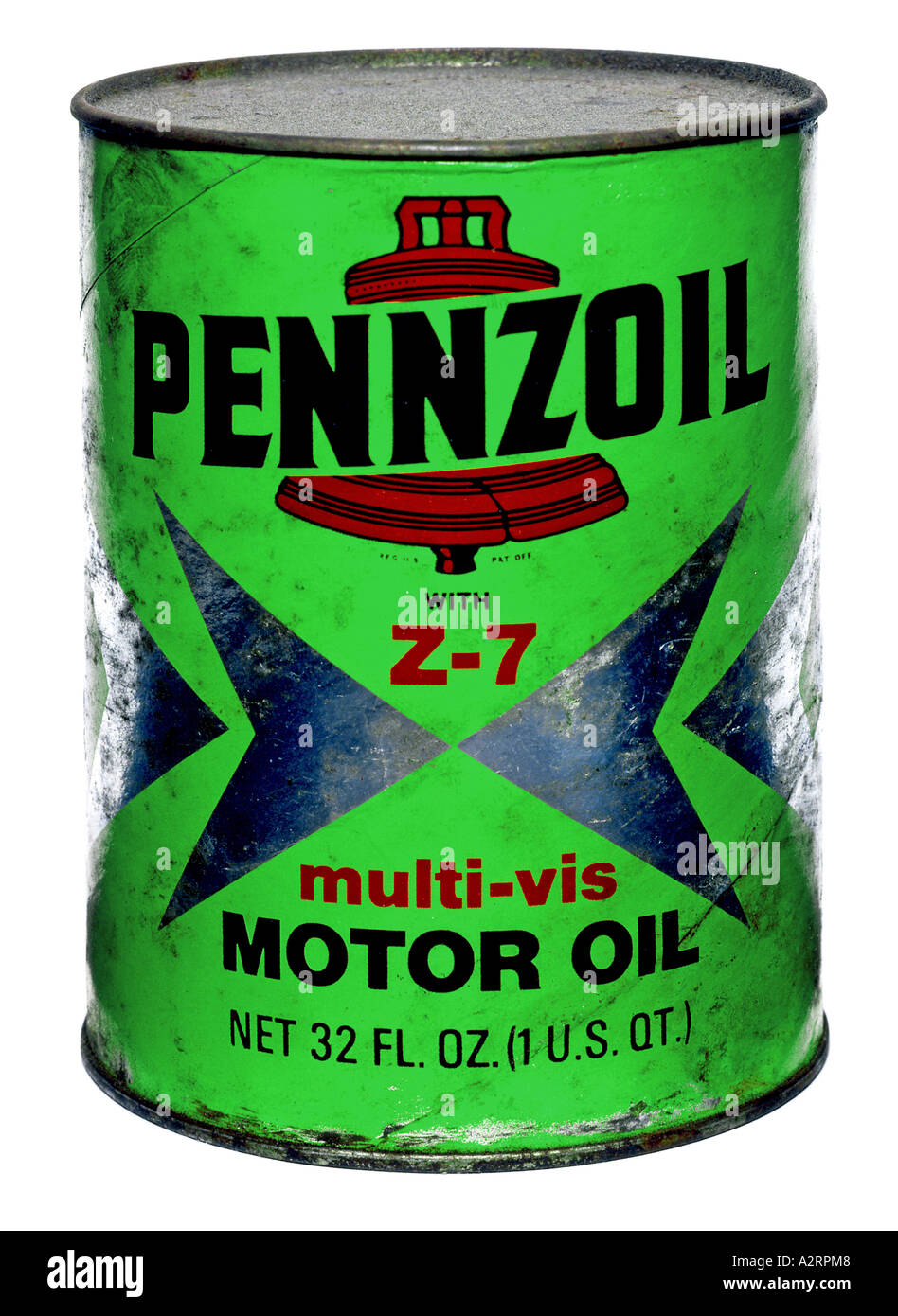 Green Pennzoil motor Oil Can. Picture by Patrick Steel www patricksteel co uk Stock Photo