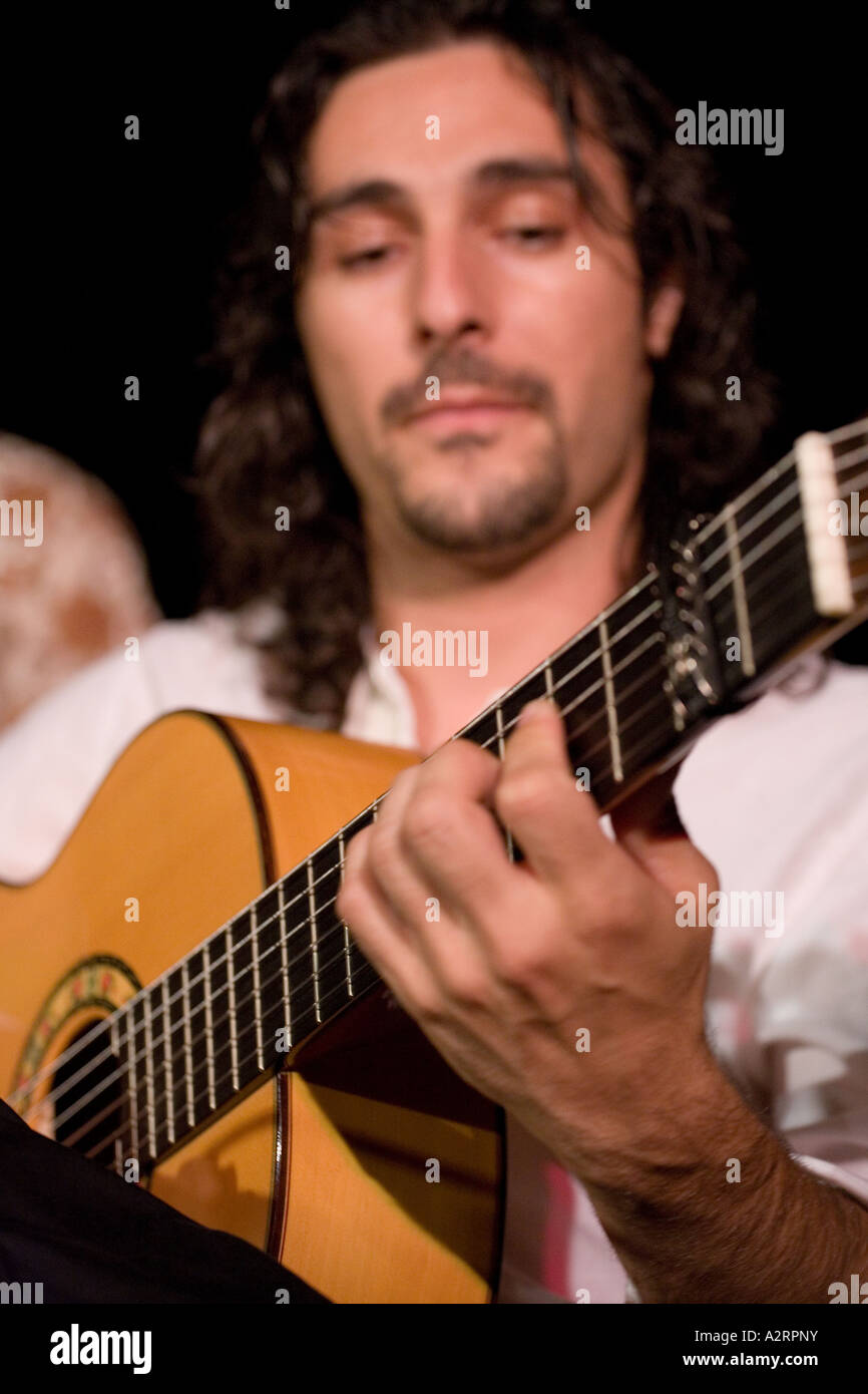 flamenco music acoustic guitar spanish guitarrist Stock Photo Alamy
