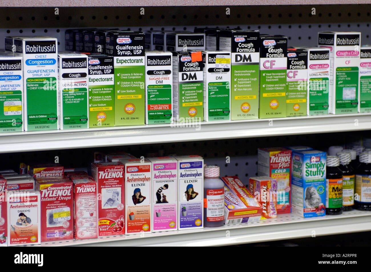 https://c8.alamy.com/comp/A2RPP8/a-display-of-cough-medicines-on-a-pharmacy-shelf-A2RPP8.jpg