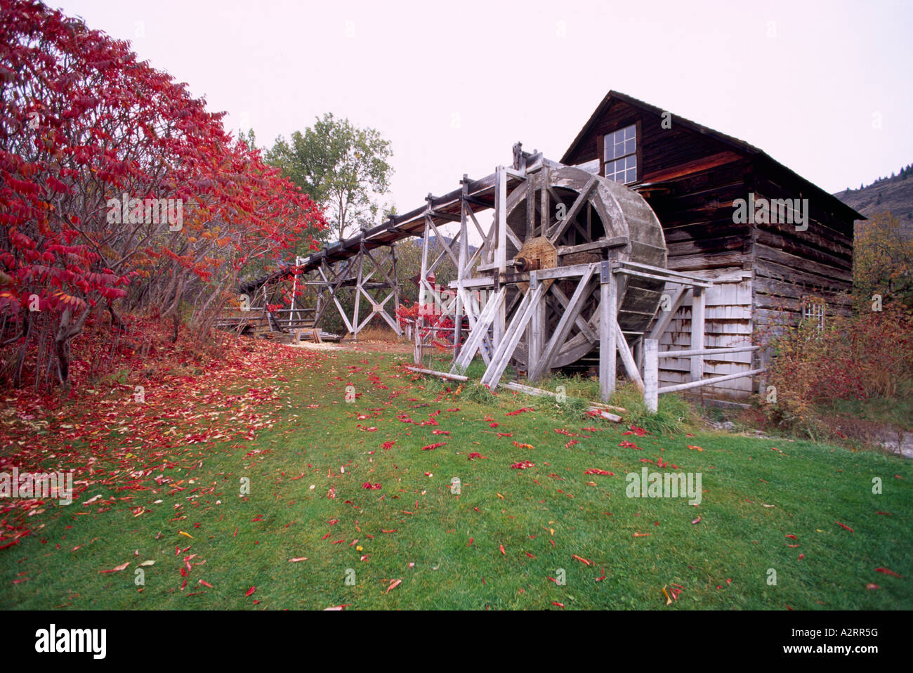 Keremeos, BC, British Columbia, Canada, Restored Historic Grist Mill at