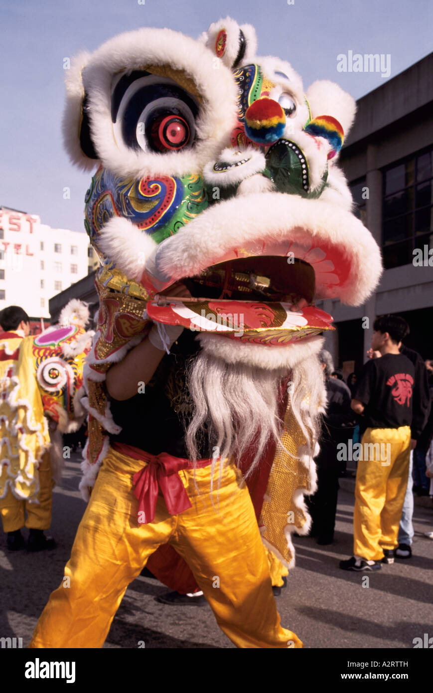 chinese new year lion parade