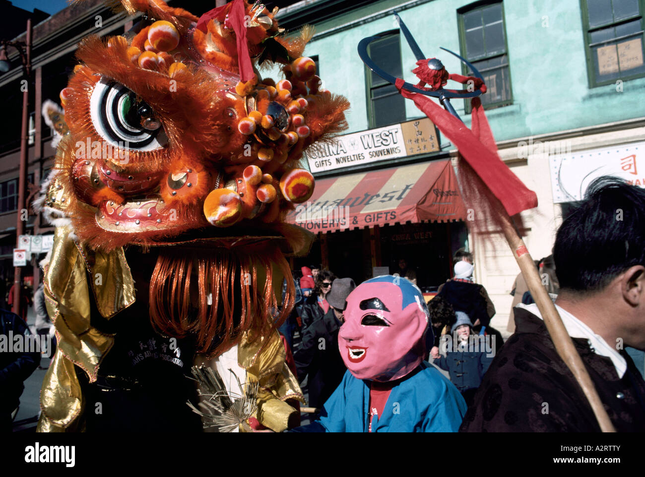 chinese new year lion parade