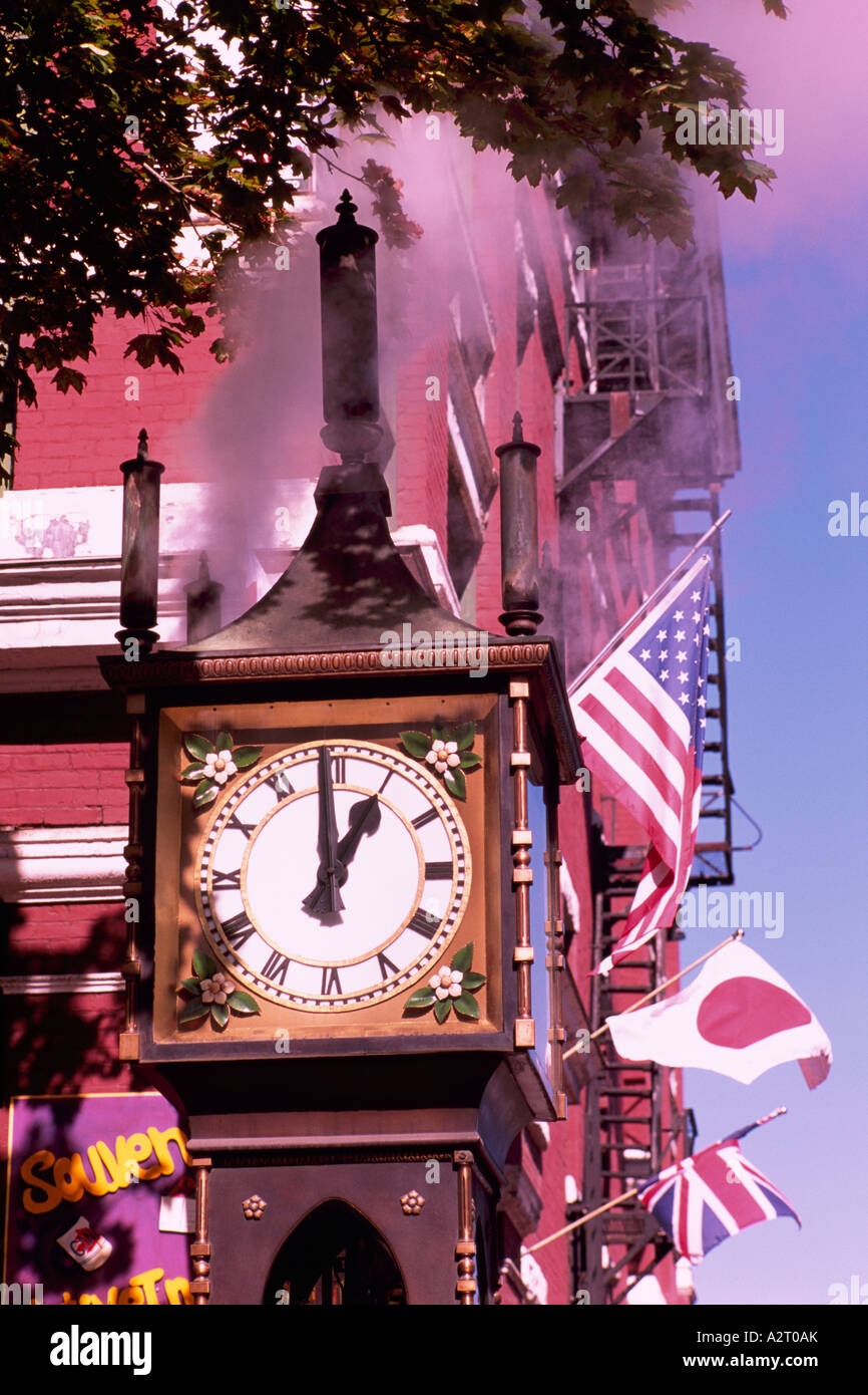 The "Steam Clock" on Water Street in Historic Gastown Downtown