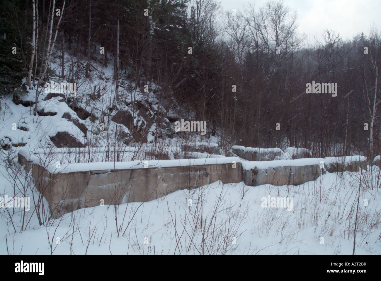 Willey House Station site, near the Appalachian Trail (Ethan Pond Trail