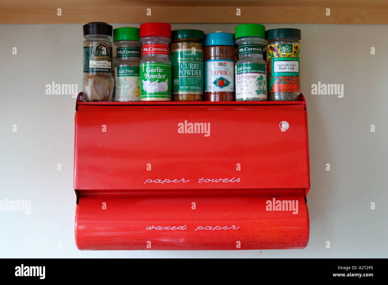 Spices in Kitchen Stock Photo